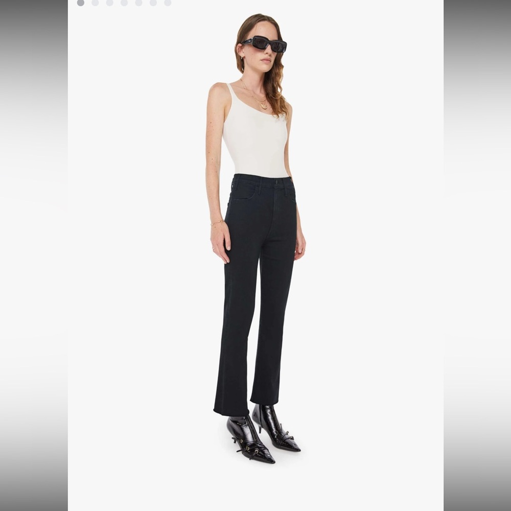 MOTHER Classic Black Denim size 27 Hustler Ankle